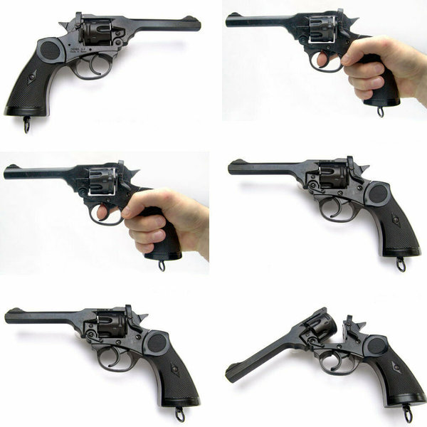 Webley MK 4 Revolver in Schwarz ~ die Waffe von Indiana Jones