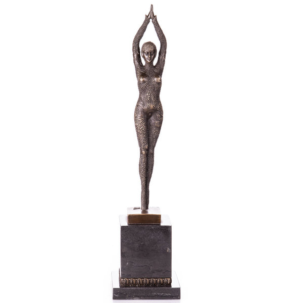 Art Deco Bronzefigur Tänzerin "Starfish Dancer" nach D.H.Chiparus ~ 50x12x12cm